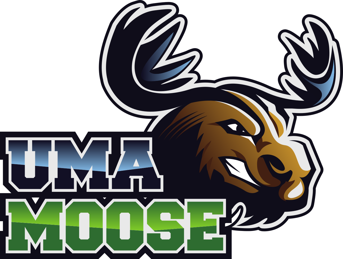 UMA Moose with logo gradient